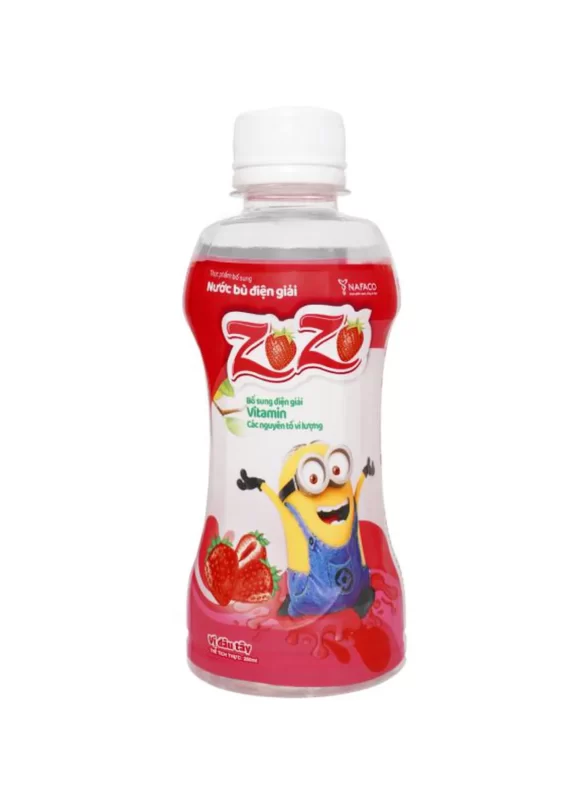 Nước bù điện giải Zozo hương dâu – Chai 250ml