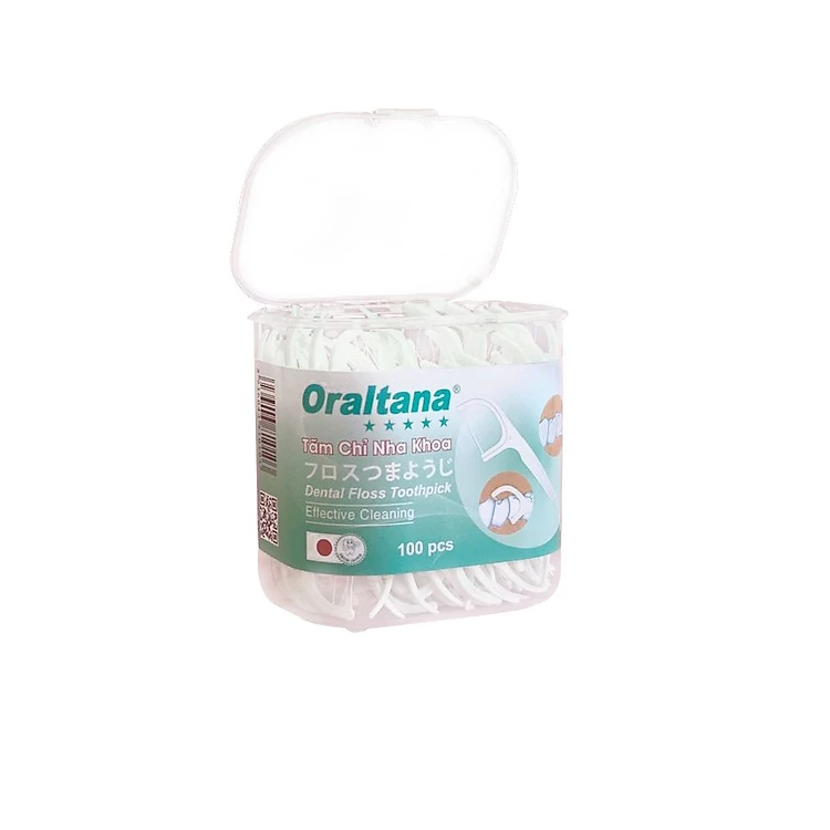 Tăm chỉ nha khoa Oraltana – Hộp 100 cái