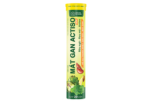 Viên sủi Mát Gan Actiso – Tube 20 viên