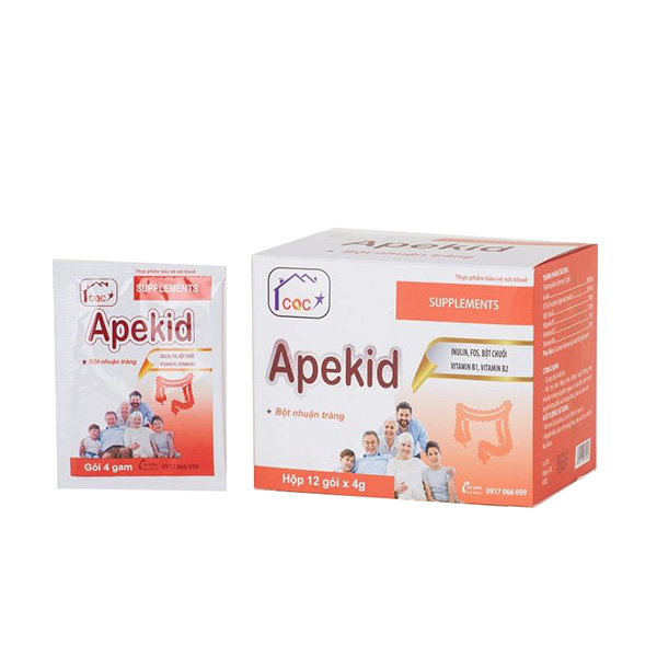 Thực phẩm bảo vệ sức khỏe Apekid – Hộp 12 gói