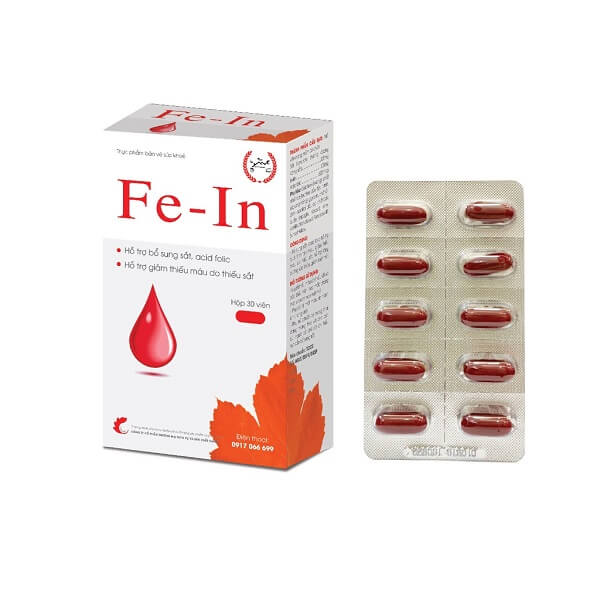 Viên uống Fe – In – Hộp 30 viên