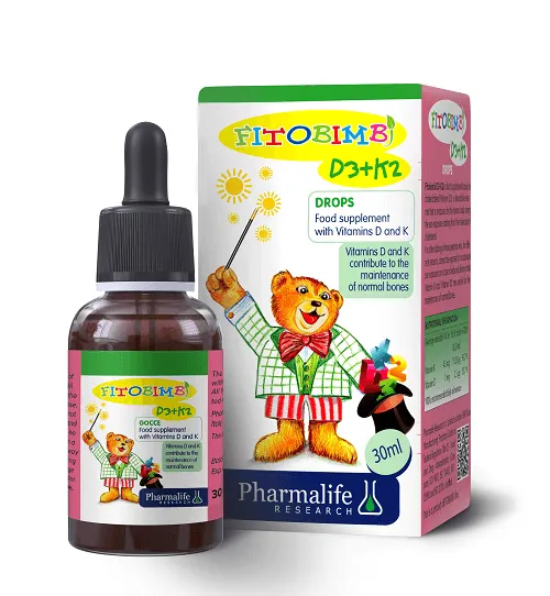 Thực phẩm bảo vệ sức khỏe Fitobimbi D3+K2 – Lọ 30ml